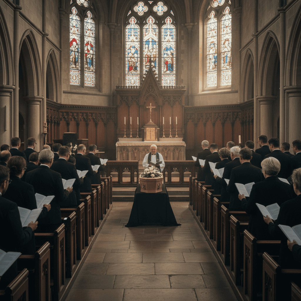 キリスト教葬儀の様子